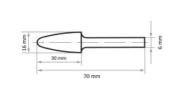 Karbür Freze Yuvarlak Uçlu Çam HFF 1630.06x40mm Z9 Alüminyum Yönlü Kaba Kesim - Görsel 3